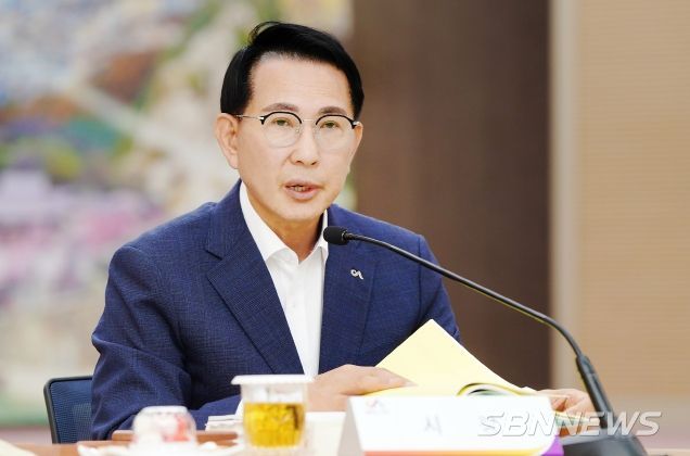 시청 대회의실에서 12일 열린 2024년 상반기 실적·하반기 주요업무 보고회