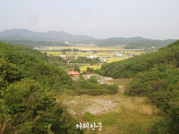 종천면 화산리 폐기물 처리 사업 신청 부지